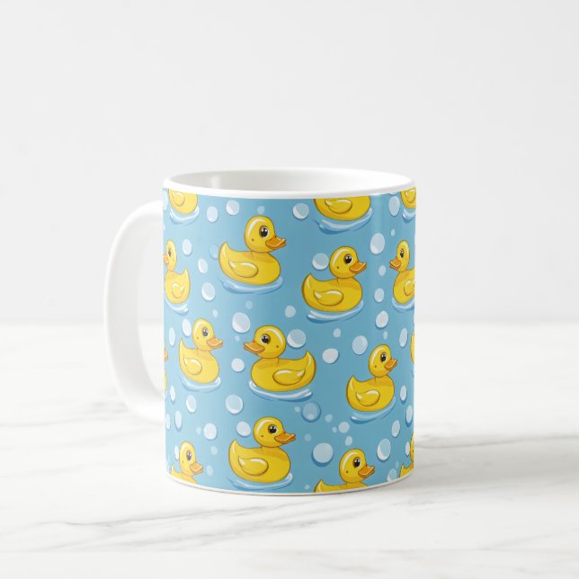Taza De Café Cute Yello Rubber Ducks (Anverso izquierdo)