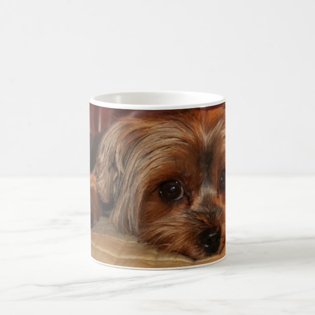 Taza De Café Cute Yorkie Yorkshire Terrier Mug (Centro)