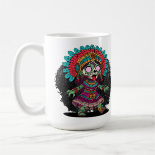 Taza De Café Cute Zombie Azteca