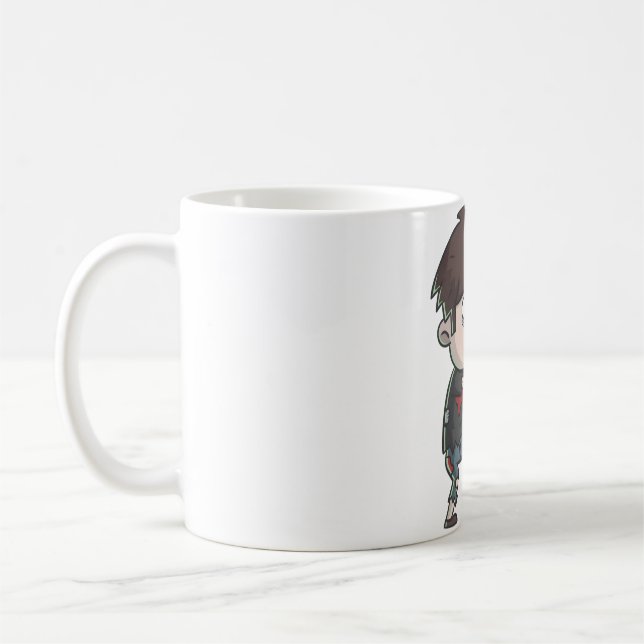 Taza De Café Cute Zombie Boy (Izquierda)