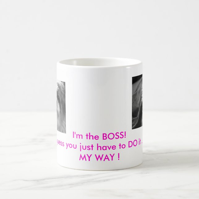 Taza De Café ¡cutesieb&w, cutesieb&w, soy BOSS! conjeturo yo… (Centro)