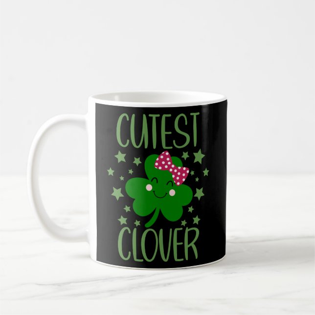 Taza De Café Cutest Clover - Día de San Patricio (Izquierda)
