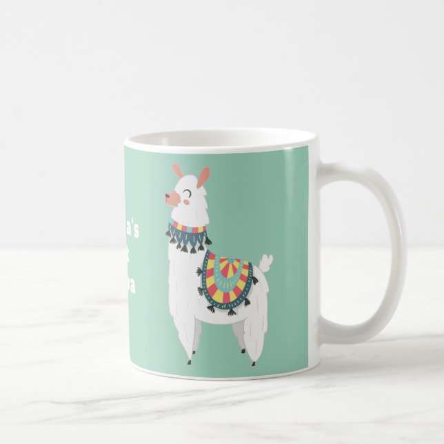 Taza De Café Cuto Alpaca Llama Mint Green Hot Cocoa (Derecha)