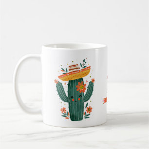 Taza De Café Cuto color de canto mexicano feliz Cinco de Mayo