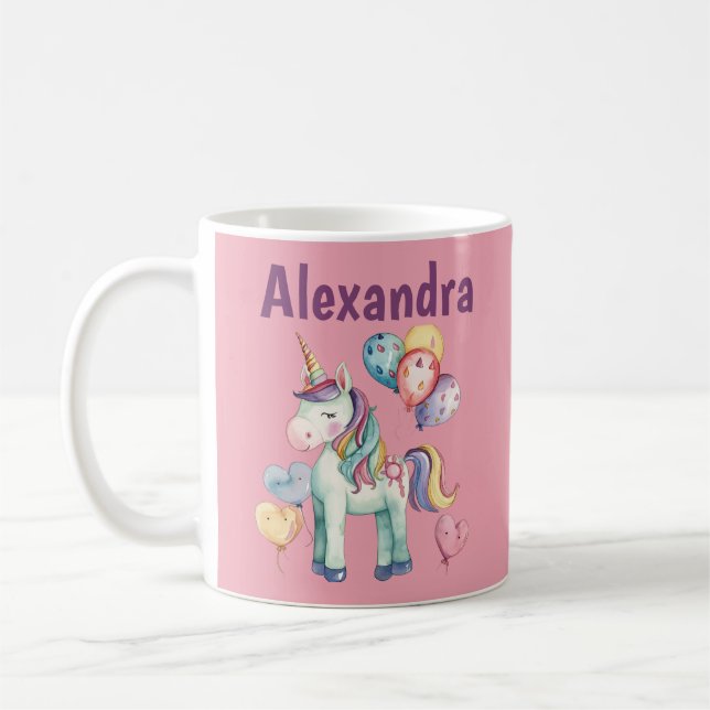 Taza De Café Cuto colorido unicornio (Izquierda)