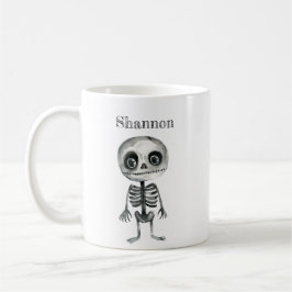 Taza De Café Cuto esqueleto Halloween Mug personalizado