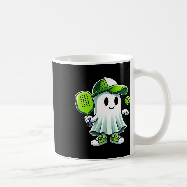 Taza De Café Cuto Fantasma Jugando Picklebyll - Gracioso Pickle (Derecha)