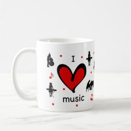 Taza De Café Cuto me encanta la música