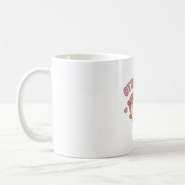 Taza De Café Cutter Otter Otterable Pun (Izquierda)