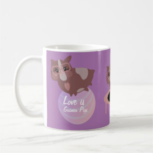 Taza De Café Cuyes Lindos Haciendo Ejercicio
