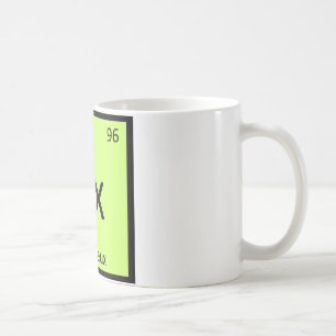 Taza De Café Cx - Gato Chartreux Símbolo de la Tabla Periódica 