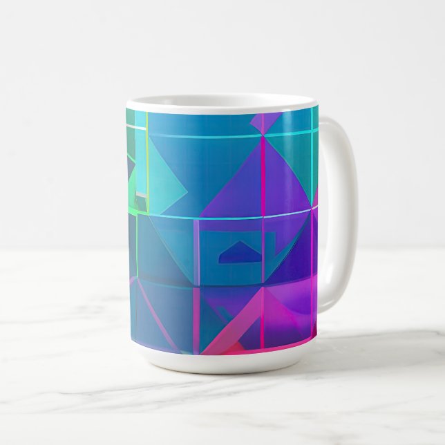 Taza De Café Cyber Lattice: Un espectro de luz    (Anverso derecho)