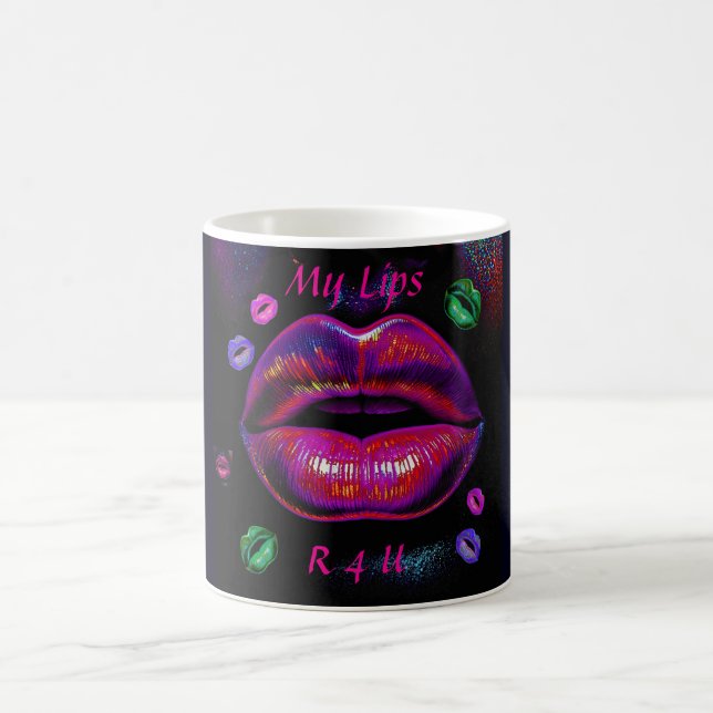 Taza De Café Cyber Venus Lips - Mis labios R 4 U (Centro)