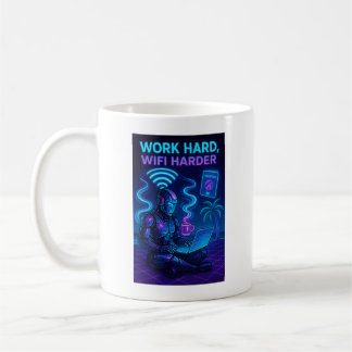 Taza De Café Cyberpunk Robot Mug - Tech Humor Coffee Cup