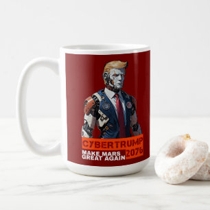 Taza De Café CyberTrump 2076 Hacer a Marte Grande De Nuevo