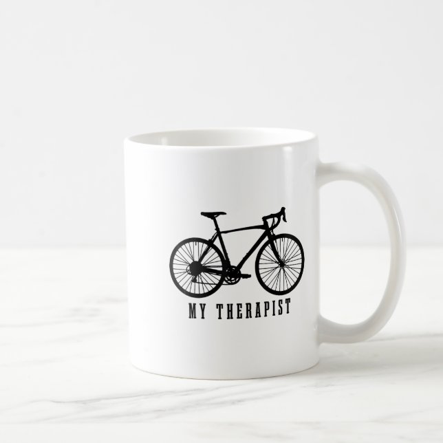 Taza De Café Cycling My Therast Funny Road Bike  (Derecha)