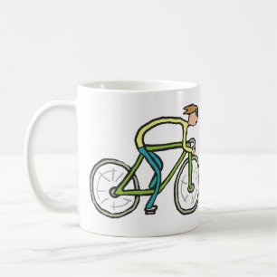 Taza De Café Cycling Stickman