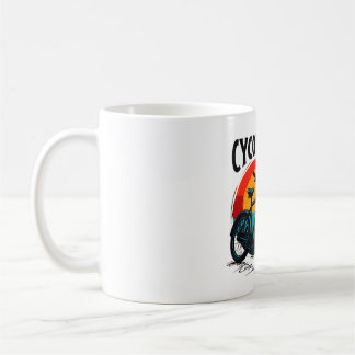 Taza De Café Cycopath: Bicicleta energética con té gráfico al a