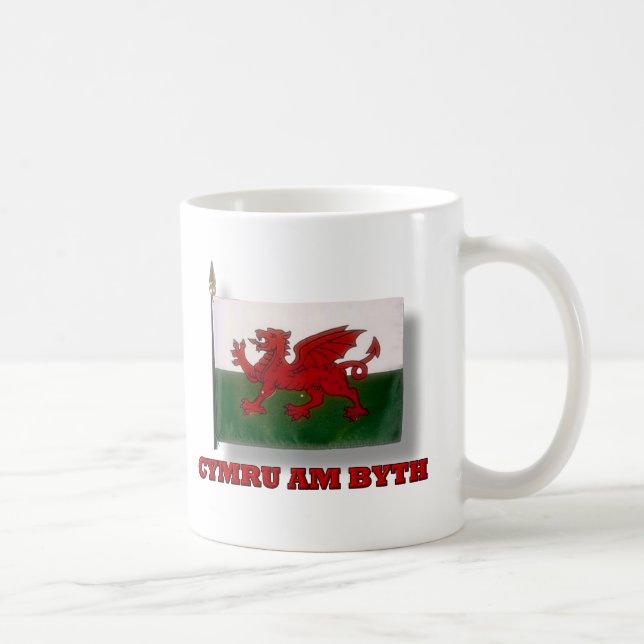 Taza De Café Cymru Byth (País de Gales para siempre) (Derecha)