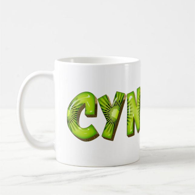 Taza De Café Cynthia Name Kiwi Style Tasse Teetasse Kaffeetasse (Izquierda)