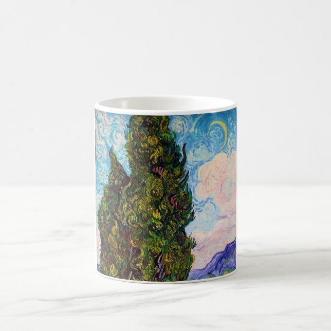 Taza De Café Cypreses, Van Gogh (Centro)