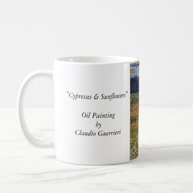 Taza De Café Cypress y girasoles (Izquierda)