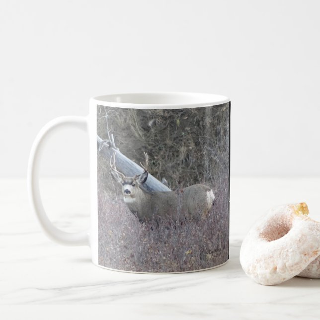 Taza De Café D32 Mule Deer Buck (Con donut)