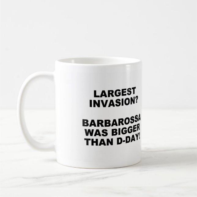 Taza De Café D-Day mayor embotellamiento de invasión (Izquierda)