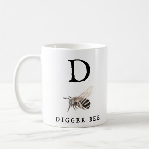 Taza De Café "D" Digger Bee Coffee Mug