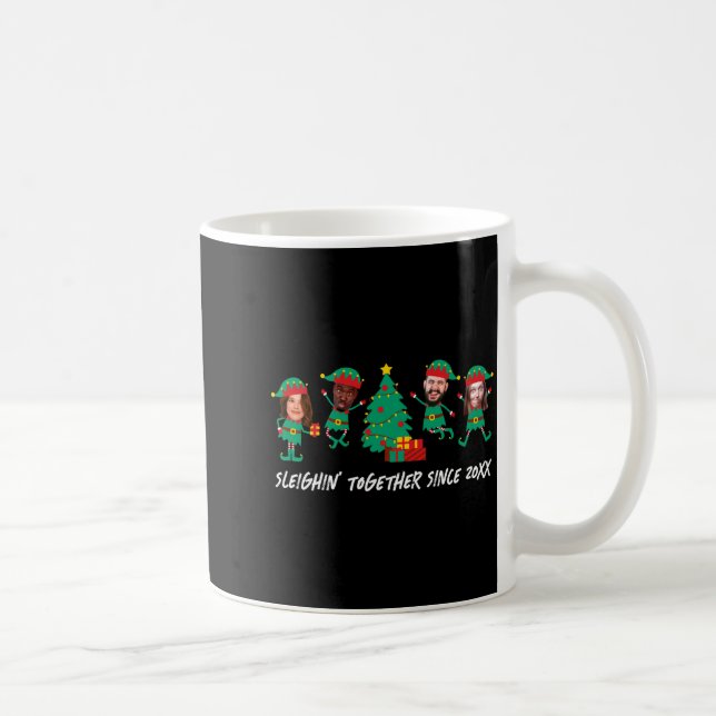 Taza De Café D Funny Face Photo Christmas Elf  (Derecha)