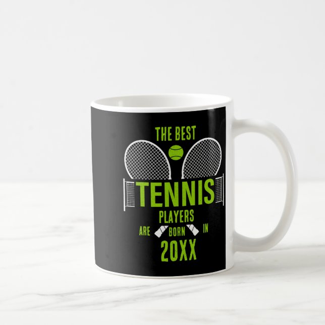 Taza De Café D Tennis Birth Year Name Birthday  (Derecha)
