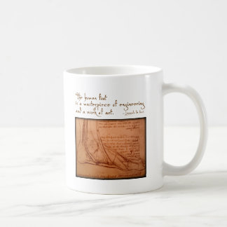 Taza De Café da Vinci: "El pie humano es… "