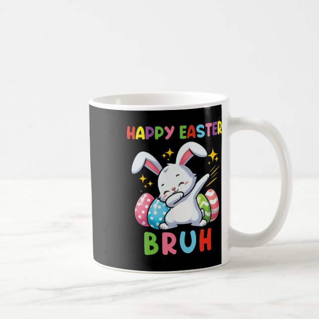 Taza De Café Dabbing Bunny Easter Bruh3 (Derecha)