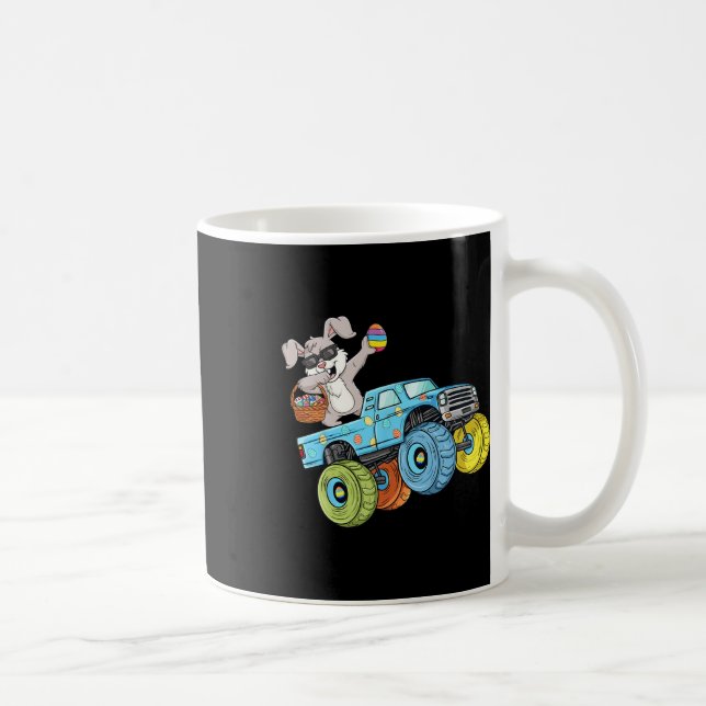 Taza De Café Dabbing Bunny Happy Easter Monster Truck Boys Chic (Derecha)