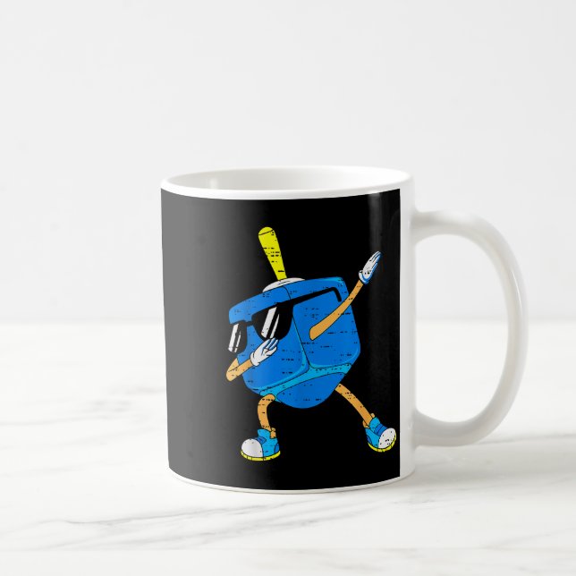 Taza De Café Dabbing Dreidel Hanukkah Dancing Chanukah Toddler  (Derecha)