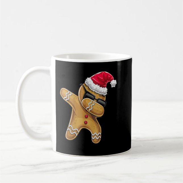Taza De Café Dabbing Gingerbread Man Navidades (Izquierda)