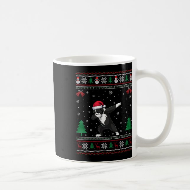 Taza De Café Dabbing Greater Swiss Mountain Dog Santa Hat Chris (Derecha)