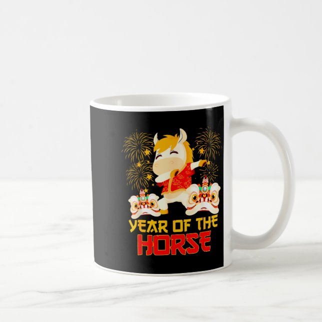 Taza De Café Dabbing Horse Chinese New Year Of The Horse2026  (Derecha)