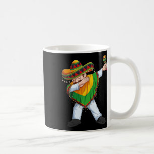 Taza De Café Dabbing mexicano Poncho Sombrero Cinco De Mayo