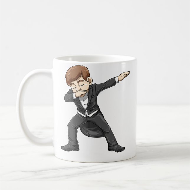 Taza De Café Dabbing Piano Boy Piano Student For A Piano Player (Izquierda)