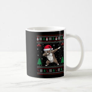 Taza De Café Dabbing Pitbull Perro Santa Hat Niños Chicas Chris