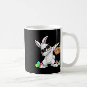 Taza De Café Dabbing Rabbit Easter Day Huevos Bysket Niños Ea