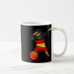 Taza De Café Dabbing Rottweiler Alemania Jersey Alemán Sketll L