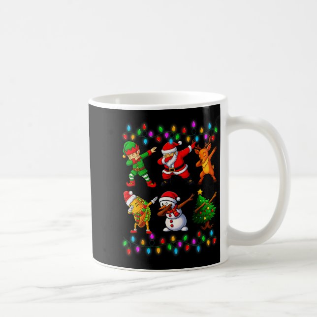 Taza De Café Dabbing Santa Elf Friendship Christmas Boys Kids X (Derecha)