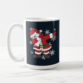Taza De Café Dabbing Santa Funny Christmas Snow