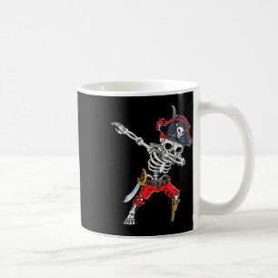 Taza De Café Dabbing Skeleton Pirate Gracioso niño de Halloween