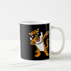 Taza De Café Dabbing Tiger Funny Guay bailando Big Cat Dab