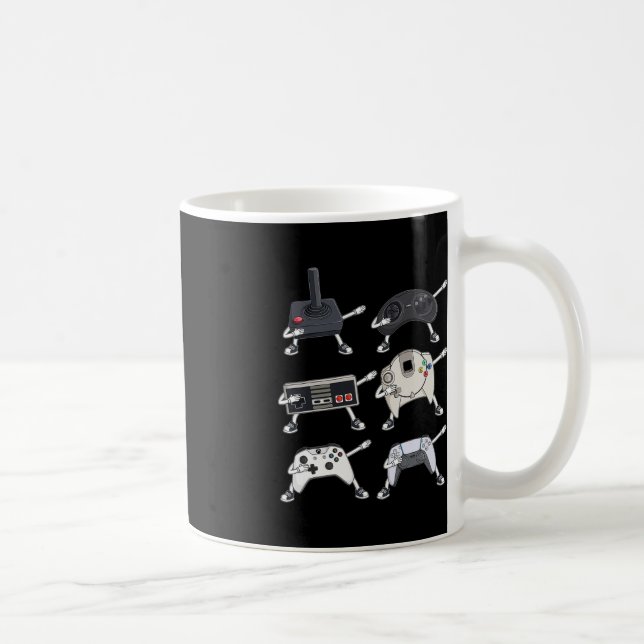 Taza De Café Dabbing Video Gamer Controllers Divertido juego de (Derecha)