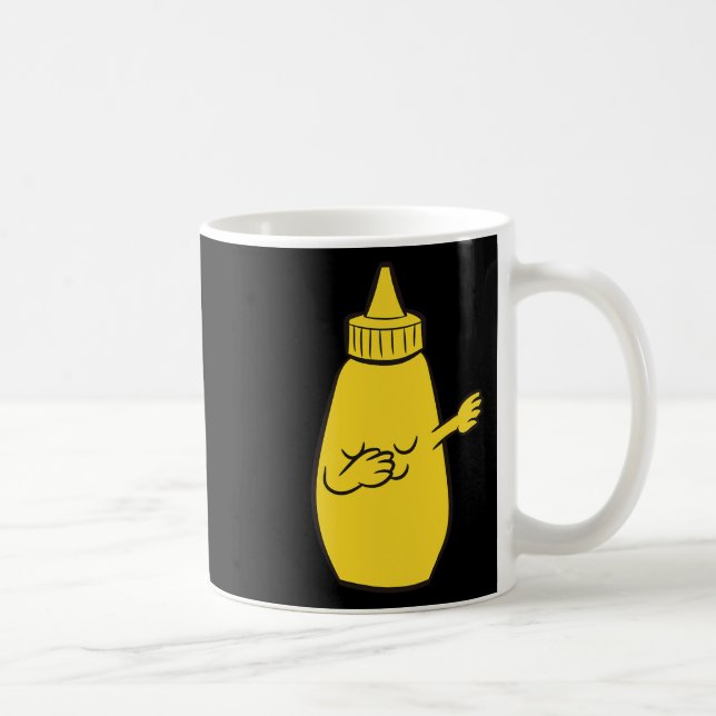 Taza De Café Dabbing Yellow Mustard Squeeze Botella Funny Danci (Derecha)