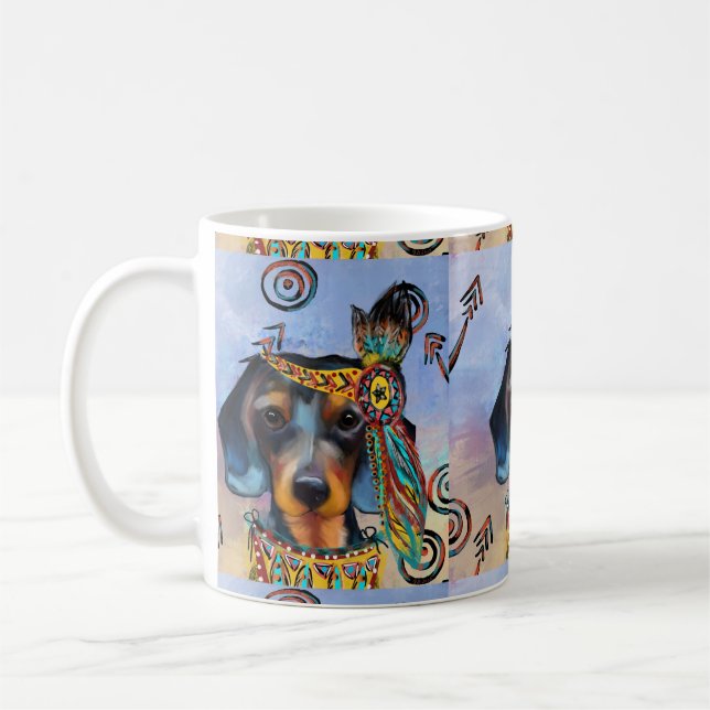 TAZA DE CAFÉ DACHSHUND   (Izquierda)